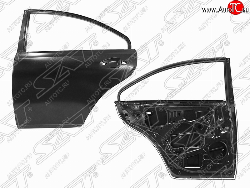 6 649 р. Левая дверь задняя SAT  Lexus ES350  XV40 (2006-2012) дорестайлинг, рестайлинг (Неокрашенная)  с доставкой в г. Керчь
