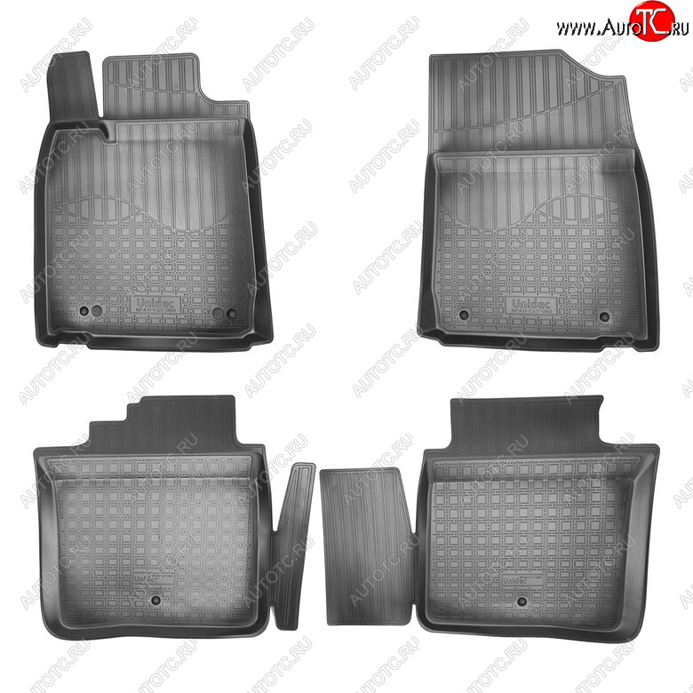 3 199 р. Комплект ковриков в салон Norplast Unidec Lexus ES300h XV60 дорестайлинг (2012-2015) (Цвет: черный)  с доставкой в г. Керчь