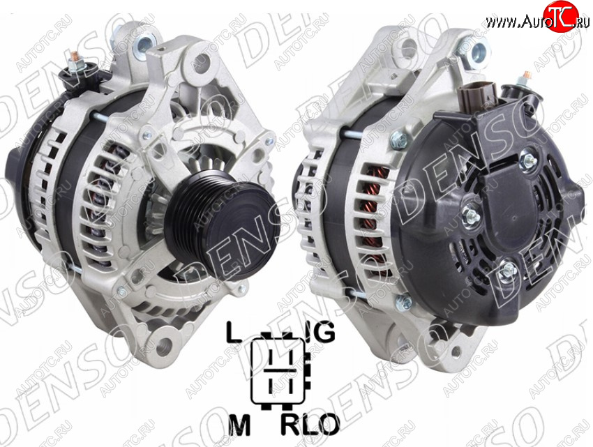 41 999 р. Генератор SAT (3,0/3,5 3/4 GR-FSE/2GRFE 12V 100A)  Lexus GS300  S190 (2005-2012), Toyota Camry  XV40 (2006-2011)  с доставкой в г. Керчь
