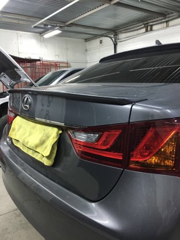 3 399 р. Лип спойлер F-Sport  Lexus GS250  L10 (2011-2016) (Неокрашенный)  с доставкой в г. Керчь. Увеличить фотографию 2