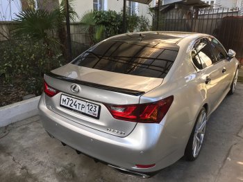 3 399 р. Лип спойлер F-Sport  Lexus GS250  L10 (2011-2016) (Неокрашенный)  с доставкой в г. Керчь. Увеличить фотографию 3