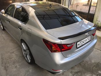 3 399 р. Лип спойлер F-Sport  Lexus GS250  L10 (2011-2016) (Неокрашенный)  с доставкой в г. Керчь. Увеличить фотографию 4