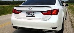 3 399 р. Лип спойлер F-Sport  Lexus GS250  L10 (2011-2016) (Неокрашенный)  с доставкой в г. Керчь. Увеличить фотографию 7