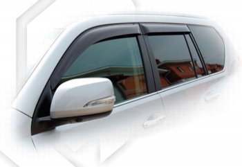 2 299 р. Дефлектора окон CA-Plastiс Lexus GX460 J150 дорестайлинг (2009-2013) (серия Classic полупрозрачный, Без хром.молдинга, Крепление только на скотч)  с доставкой в г. Керчь. Увеличить фотографию 2