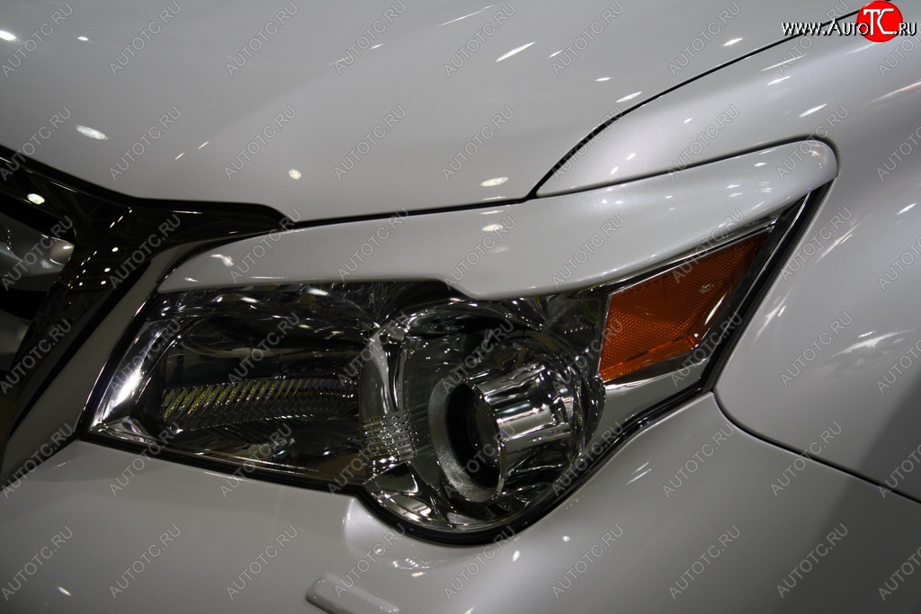 4 849 р. Реснички на фары F-SPORT Lexus GX460 J150 дорестайлинг (2009-2013) (Неокрашенные)  с доставкой в г. Керчь