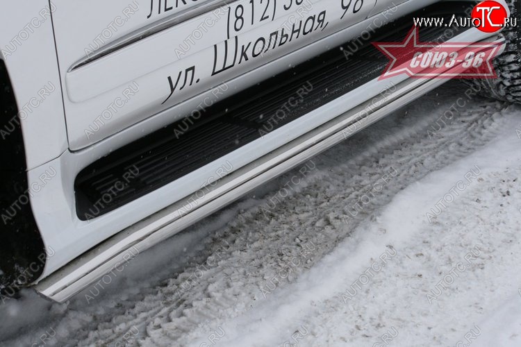 17 549 р. Защита штатных порогов Souz-96 (d60) Lexus GX460 J150 дорестайлинг (2009-2013)  с доставкой в г. Керчь