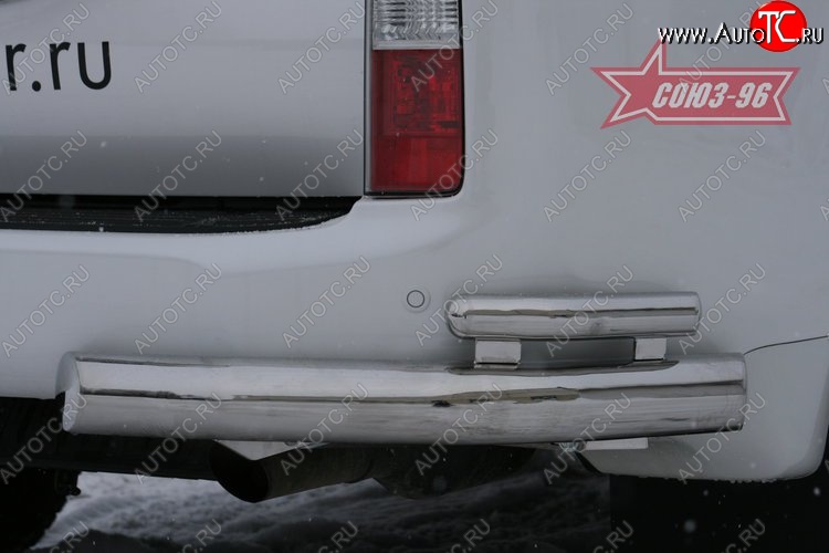 22 454 р. Защита заднего бампера из двойных боковых уголков Souz-96 (d76/42) Lexus GX460 J150 дорестайлинг (2009-2013)  с доставкой в г. Керчь
