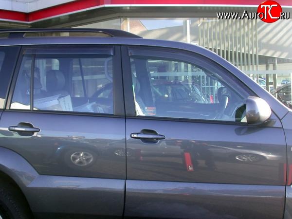 3 399 р. Дефлекторы окон (ветровики) 4 шт. Novline Toyota Land Cruiser Prado J120 (2002-2009)  с доставкой в г. Керчь