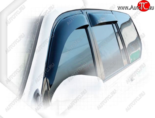 2 079 р. Дефлектора окон CA-Plastiс Lexus GX470 J120 дорестайлинг (2002-2007) (Classic полупрозрачный, Без хром.молдинга, Крепление только на скотч)  с доставкой в г. Керчь