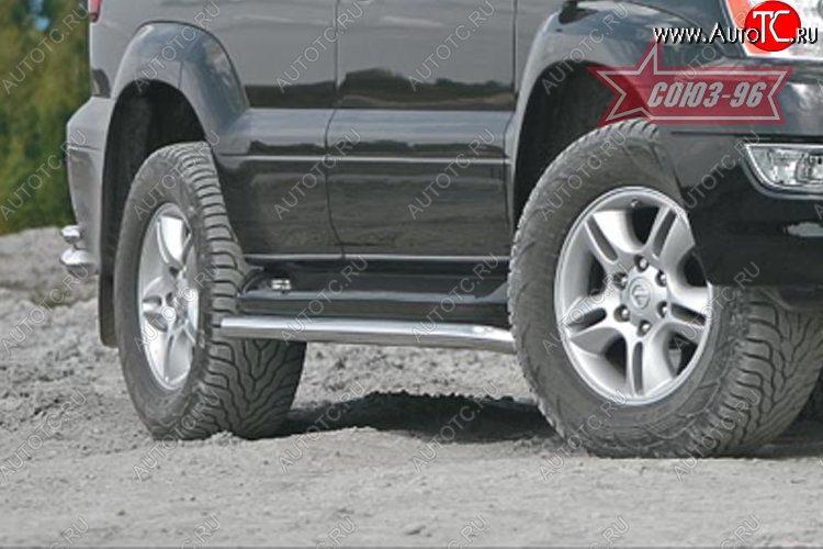 15 074 р. Защита штатных порогов Souz-96 (d60) Lexus GX470 J120 дорестайлинг (2002-2007)  с доставкой в г. Керчь