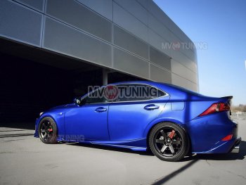 15 499 р. Накладки на пластиковые пороги (сплиттеры) MV-tuning Lexus IS250 XE30 седан дорестайлинг (2013-2016) (Неокрашенные)  с доставкой в г. Керчь. Увеличить фотографию 4