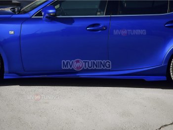 15 499 р. Накладки на пластиковые пороги (сплиттеры) MV-tuning Lexus IS250 XE30 седан дорестайлинг (2013-2016) (Неокрашенные)  с доставкой в г. Керчь. Увеличить фотографию 5