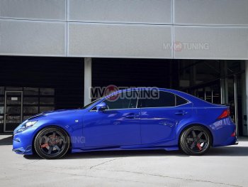 15 499 р. Накладки на пластиковые пороги (сплиттеры) MV-tuning Lexus IS250 XE30 седан дорестайлинг (2013-2016) (Неокрашенные)  с доставкой в г. Керчь. Увеличить фотографию 8