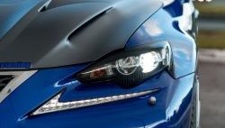 1 299 р. Реснички на фары Tuning-Sport Lexus IS250 XE30 седан дорестайлинг (2013-2016) (Неокрашенные)  с доставкой в г. Керчь. Увеличить фотографию 2
