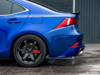 14 499 р. Диффузор заднего бампера var №1 (с килями) MV-Tuning  Lexus IS250  XE30 седан (2013-2016) дорестайлинг  с доставкой в г. Керчь. Увеличить фотографию 3