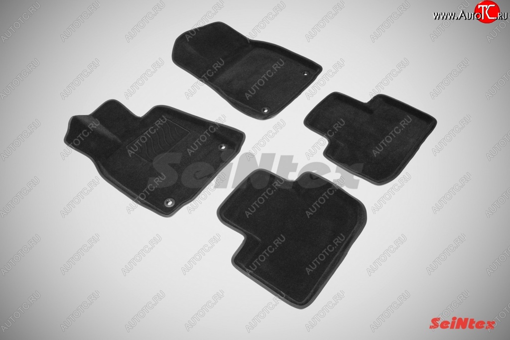 5 449 р. Износостойкие коврики в салон SeiNtex Premium 3D 4 шт. (ворсовые, черные)  Lexus IS250  XE30 седан (2013-2016) дорестайлинг  с доставкой в г. Керчь