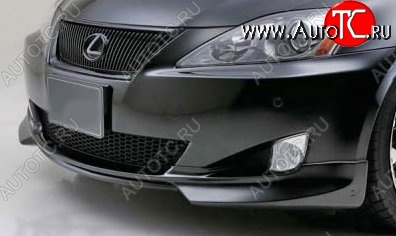 7 999 р. Накладка на передний бампер CT Lexus IS250 XE20 седан дорестайлинг (2005-2013) (Неокрашенная)  с доставкой в г. Керчь