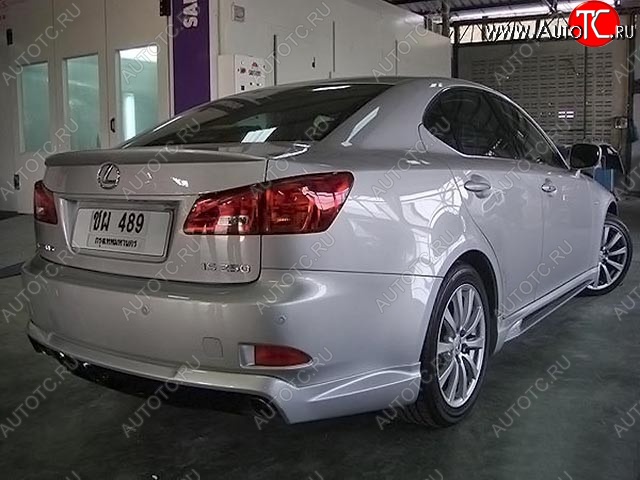 10 599 р. Накладка на задний бампер WALD SPORTS LINE Lexus IS250 XE20 седан дорестайлинг (2005-2013) (Неокрашенная)  с доставкой в г. Керчь