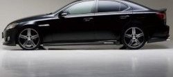 8 599 р. Пороги накладки CT Lexus IS250 XE20 седан дорестайлинг (2005-2013) (Неокрашенные)  с доставкой в г. Керчь. Увеличить фотографию 4