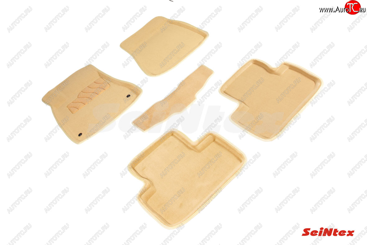 7 399 р. Текстильные 3D коврики в салон (кроме версий с гибрид. двигателем) SEINTEX бежевые  Lexus IS250  XE20 (2005-2013) седан дорестайлинг  с доставкой в г. Керчь