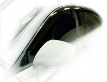 Дефлектора окон CA-Plastiс Lexus LS460 XF40 дорестайлинг (2006-2009) (Classic полупрозрачный, Без хром.молдинга)