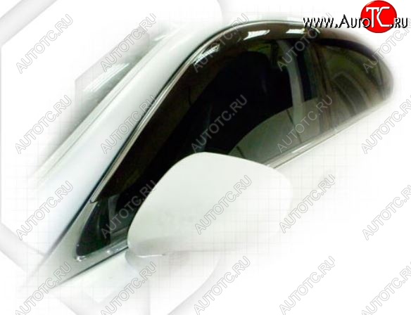 2 079 р. Дефлектора окон CA-Plastiс Lexus LS460 XF40 дорестайлинг (2006-2009) (Classic полупрозрачный, Без хром.молдинга)  с доставкой в г. Керчь