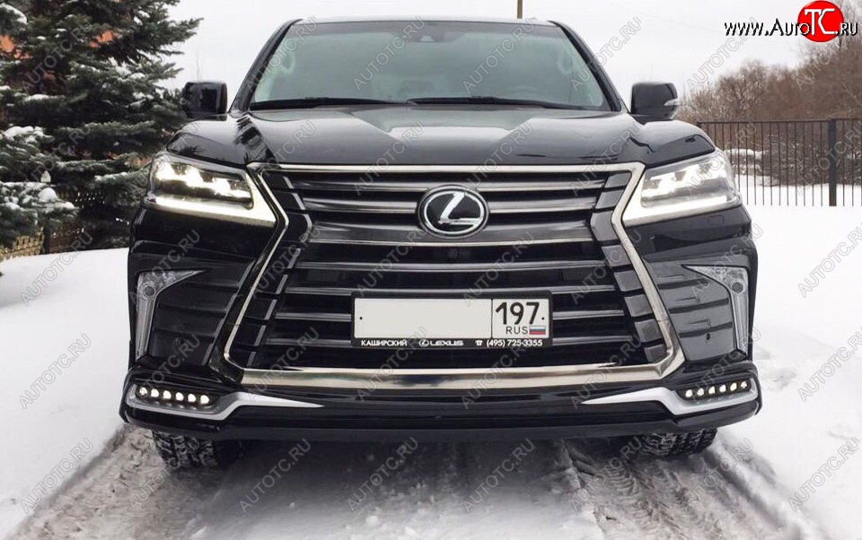 15 199 р. Дневные ходовые огни в накладку бампера Автократ Автократ  Lexus LX570  J200 (2015-2022) 2-ой рестайлинг  с доставкой в г. Керчь