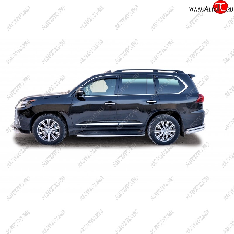 26 799 р. Защита порогов ТехноСфера (Техно Сфера) (нержавейка, d40 mm)  Lexus LX450d  J200 - LX570  J200  с доставкой в г. Керчь