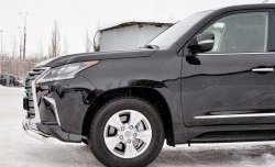 17 999 р. Защита переднего бампера (Ø63 мм, нержавейка) SLITKOFF  Lexus LX450d  J200 (2015-2022) 2-ой рестайлинг  с доставкой в г. Керчь. Увеличить фотографию 3