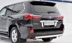 18 599 р. Защита заднего бампера (Ø76 мм, нержавейка, NOT F-SPORT/HERITAGE) SLITKOFF  Lexus LX450d  J200 - LX570  J200  с доставкой в г. Керчь. Увеличить фотографию 4