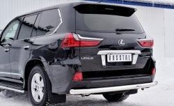 19 299 р. Защита заднего бампера (Ø76 мм, нержавейка) SLITKOFF Lexus LX570 J200 2-ой рестайлинг (2015-2022)  с доставкой в г. Керчь. Увеличить фотографию 4