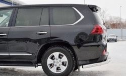 15 299 р. Защита заднего бампера (Ø76 мм уголки, нержавейка) SLITKOFF Lexus LX450d J200 2-ой рестайлинг (2015-2022)  с доставкой в г. Керчь. Увеличить фотографию 3
