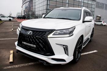 54 999 р. Юбка переднего бампера HEMMES Lexus LX570 J200 2-ой рестайлинг (2015-2022) (Неокрашенная)  с доставкой в г. Керчь. Увеличить фотографию 16