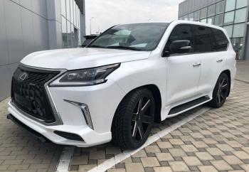 54 999 р. Юбка переднего бампера HEMMES Lexus LX570 J200 2-ой рестайлинг (2015-2022) (Неокрашенная)  с доставкой в г. Керчь. Увеличить фотографию 3