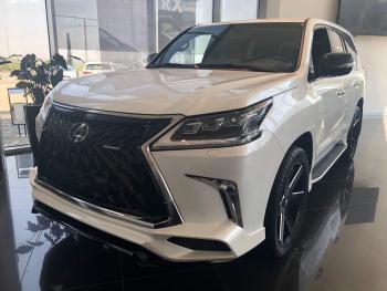 54 999 р. Юбка переднего бампера HEMMES Lexus LX570 J200 2-ой рестайлинг (2015-2022) (Неокрашенная)  с доставкой в г. Керчь. Увеличить фотографию 4