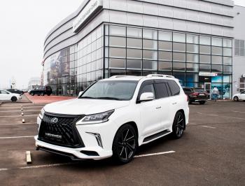 54 999 р. Юбка переднего бампера HEMMES Lexus LX570 J200 2-ой рестайлинг (2015-2022) (Неокрашенная)  с доставкой в г. Керчь. Увеличить фотографию 7