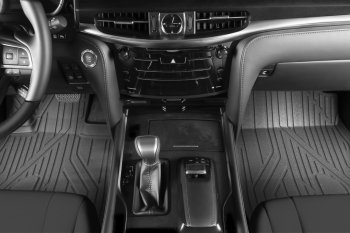 5 999 р. Коврик в салони премиум-класса Kvest (серый/черный) Lexus LX570 J200 2-ой рестайлинг (2015-2022)  с доставкой в г. Керчь. Увеличить фотографию 2