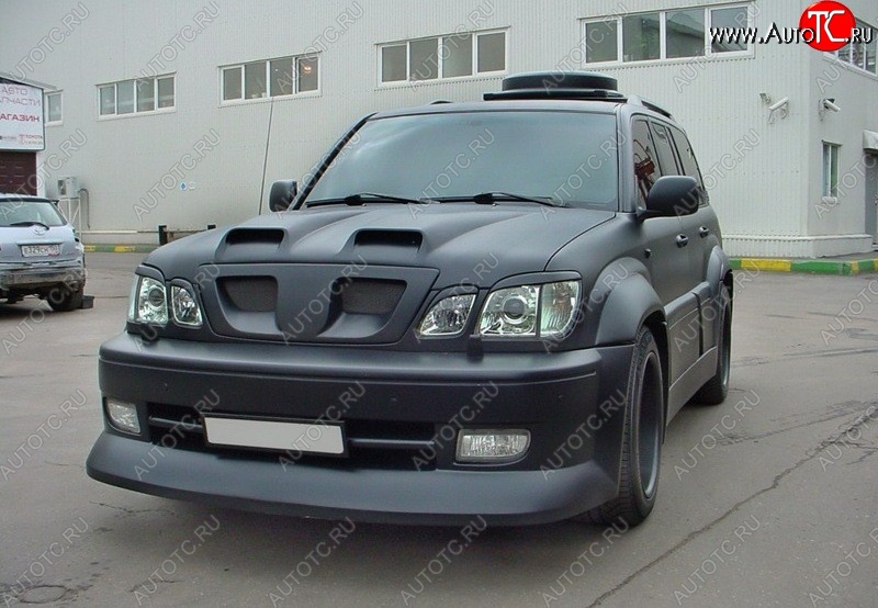 4 149 р. Реснички на фары CUSTOM Lexus LX470 J100 дорестайлинг (1998-2002) (Неокрашенные)  с доставкой в г. Керчь