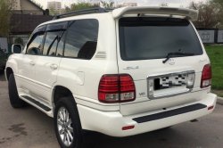 6 649 р. Спойлер со стоп сигналом CUSTOM Lexus LX470 J100 дорестайлинг (1998-2002) (Неокрашенный)  с доставкой в г. Керчь. Увеличить фотографию 2