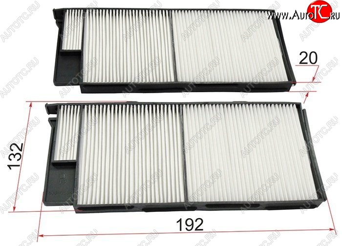 275 р. Фильтр салона SAT (комплект)  Lexus LX470  J100 (1998-2002), Toyota Land Cruiser  100 (1998-2007)  с доставкой в г. Керчь