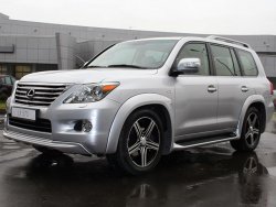17 499 р. Накладки на колёсные арки GOLDMAN DAMD Lexus LX570 J200 дорестайлинг (2007-2012) (Неокрашенные)  с доставкой в г. Керчь. Увеличить фотографию 2