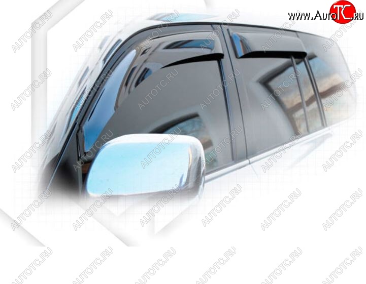 2 299 р. Дефлектора окон CA-Plastiс Lexus LX570 J200 дорестайлинг (2007-2012) (Classic полупрозрачный, Без хром.молдинга, Крепление только на скотч)  с доставкой в г. Керчь