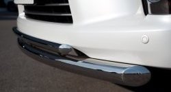 20 999 р. Защита переднего бампера (2 трубыØ76 и 42 мм, нержавейка) SLITKOFF  Lexus LX570  J200 (2007-2012) дорестайлинг  с доставкой в г. Керчь. Увеличить фотографию 3