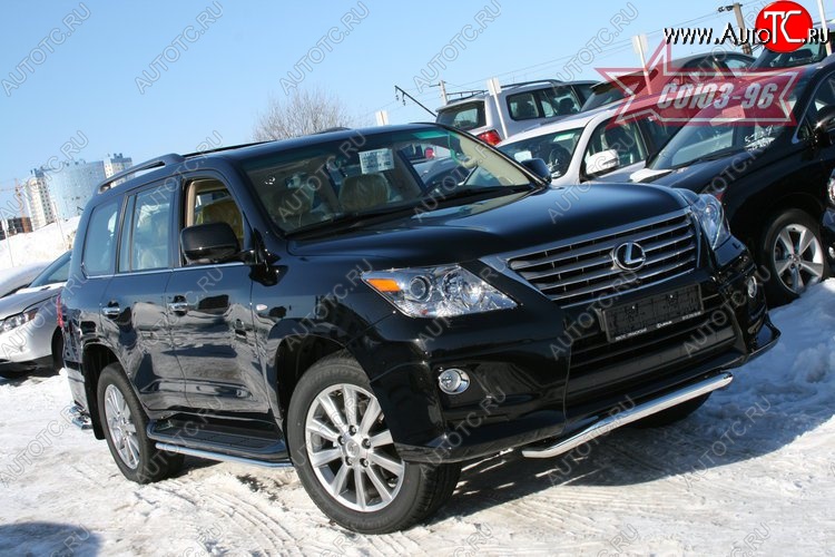 14 309 р. Защита переднего бампера Sport Package Souz-96 (d60) Lexus LX570 J200 дорестайлинг (2007-2012)  с доставкой в г. Керчь