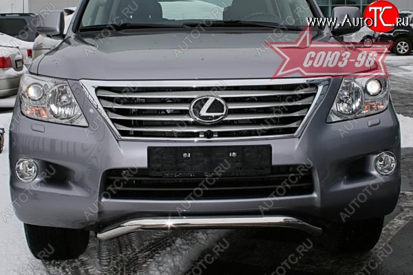 22 999 р. Защита переднего бампера Souz-96 (d60) Lexus LX570 J200 дорестайлинг (2007-2012)  с доставкой в г. Керчь