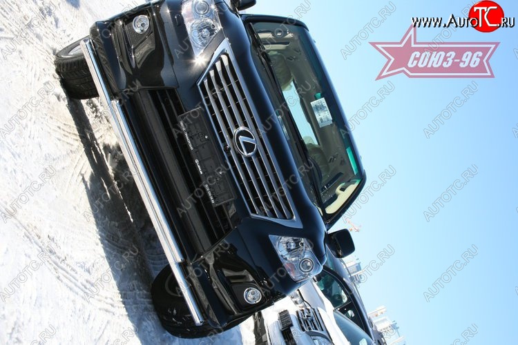 30 149 р. Двойная защита переднего бампера d 60х42 Sport Package Souz-96 Lexus LX570 J200 дорестайлинг (2007-2012)  с доставкой в г. Керчь