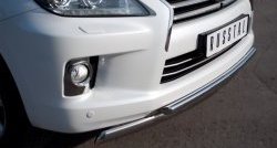 23 999 р. Защита переднего бампера (2 трубыØ42 и 75х42 мм, нержавейка) SLITKOFF Lexus LX570 J200 дорестайлинг (2007-2012)  с доставкой в г. Керчь. Увеличить фотографию 2
