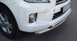 15 999 р. Защита переднего бампера (2 трубыØ76 и 63 мм, нержавейка) Russtal Lexus LX570 J200 дорестайлинг (2007-2012)  с доставкой в г. Керчь. Увеличить фотографию 2