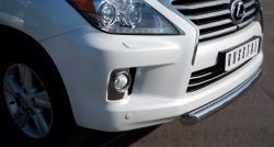 16 749 р. Одинарная защита переднего бампера SLITKOFF диаметром 76 мм  Lexus LX570  J200 (2007-2012) дорестайлинг  с доставкой в г. Керчь. Увеличить фотографию 2