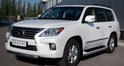 16 749 р. Одинарная защита переднего бампера SLITKOFF диаметром 76 мм  Lexus LX570  J200 (2007-2012) дорестайлинг  с доставкой в г. Керчь. Увеличить фотографию 4